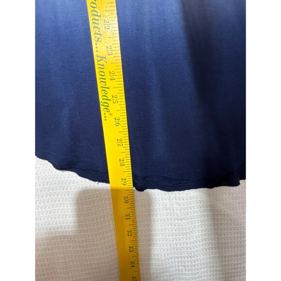 Hollister Must Have Collection Women's Blue Tie Dye Ombre Flowy Tee Size M - Picture 7 of 9